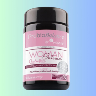 Aliness Probiobalance Woman Intima Quatreflora - probiotyk dla zdrowia intymnego, 30 kapsułek