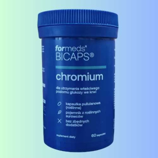 BICAPS Chromium ForMeds - Na Właściwy Poziom Glukozy We Krwi, 60 Kapsułek