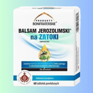 Balsam Jerozolimski na Zatoki Produkty Bonifraterskie 60 tabletek - wspiera zdrowie układu oddechowego