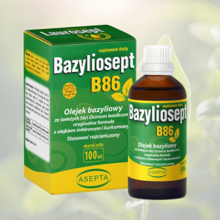 Bazyliosept B86 olejek bazyliowy Asepta 100ml – naturalna pomoc w walce z infekcjami