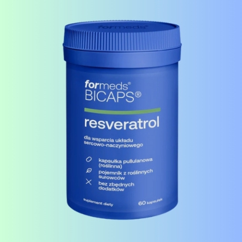 Bicaps Resveratrol - dla wsparcia układu sercowo-naczyniowego, Formeds, 60 kapsułek