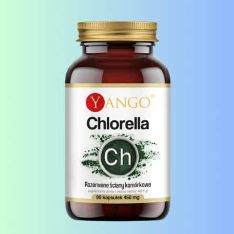 Chlorella Yango – Wsparcie regeneracji komórek i oczyszczanie organizmu, 90 kapsułek