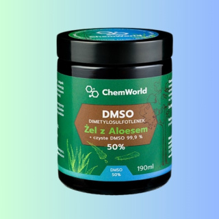 DMSO żel z aloesem 99% ChemWorld 190ml – skuteczna regeneracja skóry i stawów