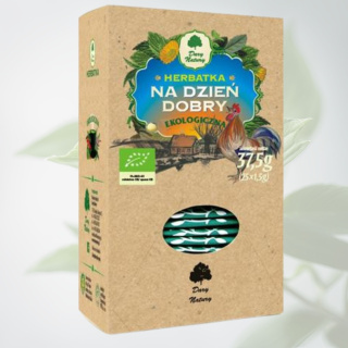 Ekologiczna Herbatka NA DZIEŃ DOBRY 25 saszetek – energetyzująca mieszanka na początek dnia