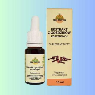 Ekstrakt z Goździków Medi-Flowery – Wsparcie dla Układu Pokarmowego, 15 ml