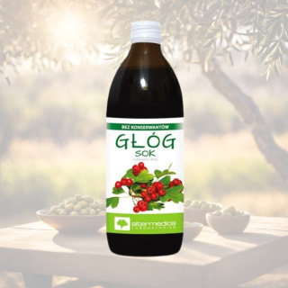 GŁÓG SOK bez konserwantów, Altermedica, 500ml