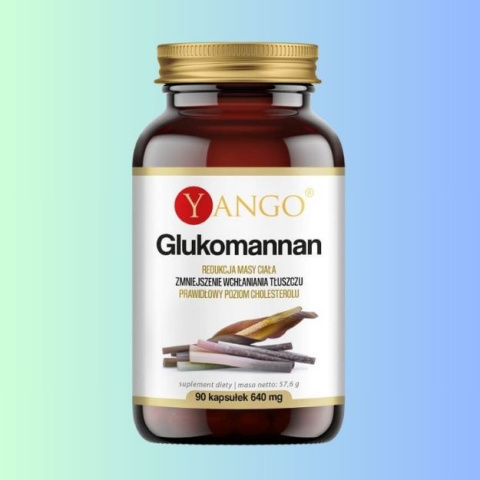 Glukomannan Yango – Wsparcie w redukcji masy ciała, 90 kapsułek