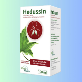 HEDUSSIN - syrop wykrztuśny dla dzieci i dorosłych, Phytopharm, 100ml