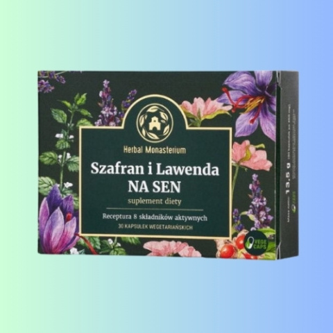 Herbal Monasterium - Szafran i Lawenda NA SEN, HERBAL Pharmaceuticals, 30 kapsułek