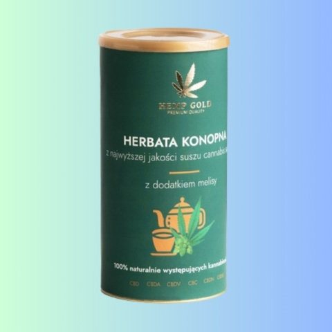 Herbata Konopna Hemp Gold z Melisą 70g – idealne połączenie relaksu i zdrowia