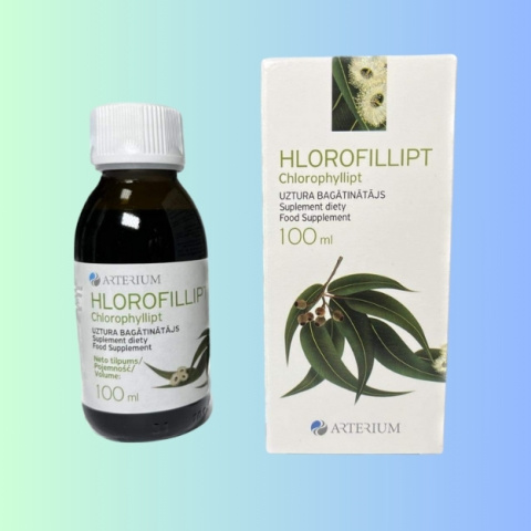 Hlorofillipt Arterium – Naturalny antyseptyk z wyciągiem z eukaliptusa, 100 ml