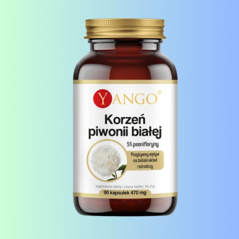 Korzeń piwonii białej Yango 90 kapsułek – wsparcie dla układu nerwowego i hormonalnego