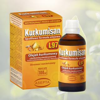 Kurkumisan L97 lipofilowa formuła olejowa Asepta 100ml – wsparcie zdrowia z kurkumą