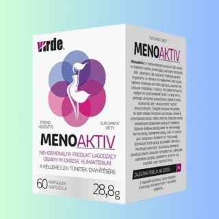 MENOAKTIV - Niehormonalny produkt na objawy klimakterium, Virde, 60 kapsułek