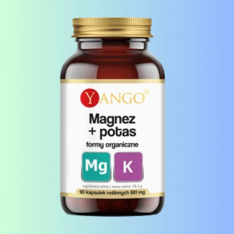 Magnez i Potas – Formy Organiczne, Yango, 90 kapsułek