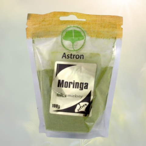 Moringa liść zmielony Astron 100g - naturalne wsparcie organizmu