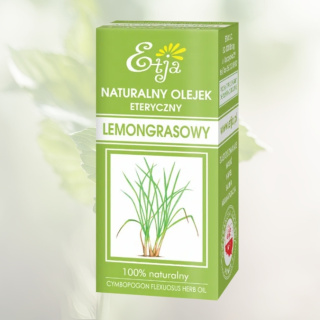 Naturalny Olejek Eteryczny Lemongrasowy Etja – Orzeźwienie i Aromaterapia, 10 ml