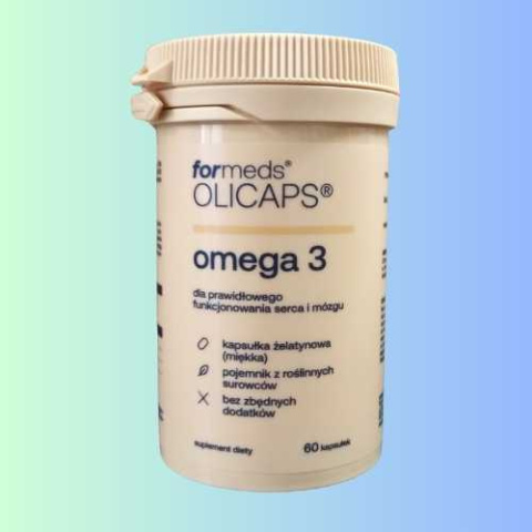 OLICAPS Omega 3 ForMeds – Wsparcie Serca i Mózgu, 60 Kapsułek