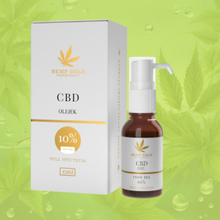 Olejek CBD 10% Hemp Gold – Naturalny suplement z CBD, 1500mg