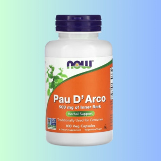 Pau D'Arco NOW Foods 100 kapsułek – naturalne wsparcie dla układu odpornościowego