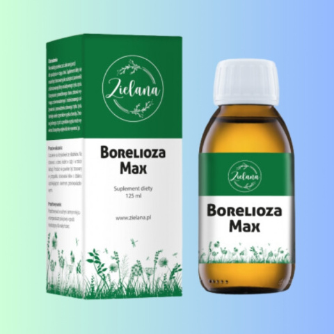 Borelioza Max - suplement diety wspierający walkę z boreliozą, Zielana 125ml