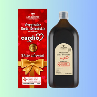 Oryginalne Zioła Szwedzkie CARDIO Dużo Zdrowia!, Langsteiner, 1000ml