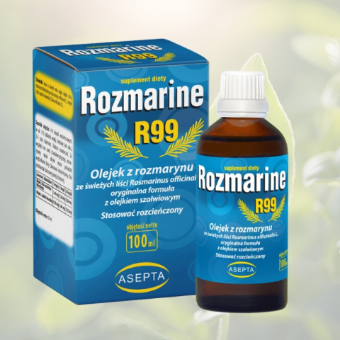 Rozmarine R99 olejek z rozmarynu Asepta 100ml – naturalne wsparcie dla zdrowia