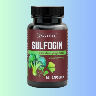 SULFOGIN Skoczylas – Sulforafan i Ginkgo Biloba na wsparcie zdrowia, 60 kapsułek