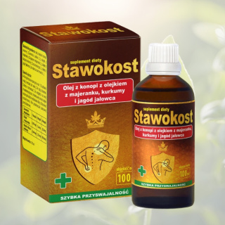 Stawokost olej z konopi z olejkami Asepta 100ml – naturalna pomoc dla stawów i mięśni