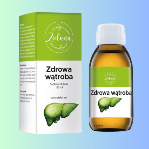 Zdrowa Wątroba - suplement diety wspomagający pracę wątroby, Zielana 125ml