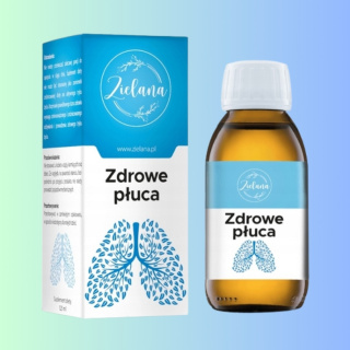 Zdrowe Płuca - suplement diety na wsparcie układu oddechowego, Zielana 125ml