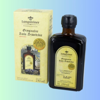 Zioła Szwedzkie Langsteiner – Naturalne wsparcie zdrowia i detoksykacji, 250ml