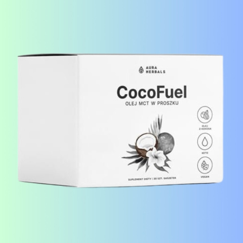 CocoFuel - Olej MCT w proszku, Aura Herbals, 30 saszetek - keto dieta