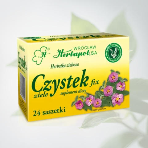 Czystek fix ziele - herbatka ziołowa, Herbapol, 24 saszetki