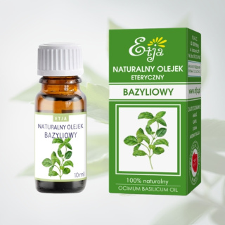 Naturalny Olejek Eteryczny BAZYLIOWY 100% naturalny, Etja, 10ml