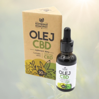 OLEJ CBD 500mg, Kombinat Konopny, 30ml