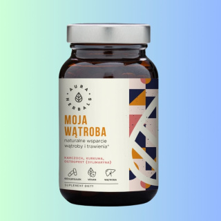 MOJA WĄTROBA - naturalne wsparcie wątroby i trawienia, Aura Herbals, 60 kapsułek