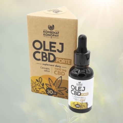 OLEJ CBD FORTE 1000mg CBD, Kombinat Konopny, 30ml