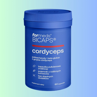 Bicaps Cordyceps - polisacharydy i beta glukany, ForMeds, 60 kapsułek