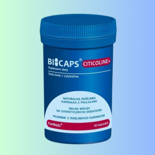 BICAPS Citicoline+ Gotu kola + cytykolina, ForMeds, 60 kapsułek