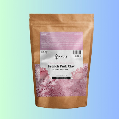 French Pink Clay GLINKA RÓŻOWA, Natur Planet, 100g