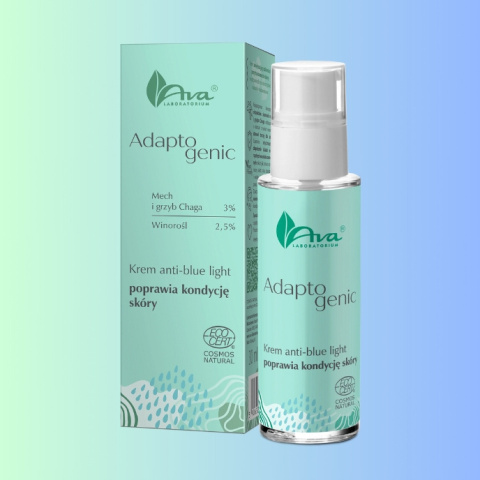 Adaptogenic Krem anti-blue light, poprawia kondycję skóry, Ava Laboratorium, 30ml