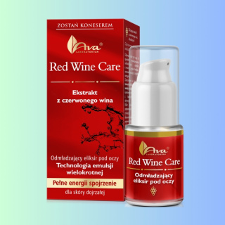 Red Wine Care - Odmładzający eliksir pod oczy dla skóry dojrzałej, Ava Laboratorium, 15ml