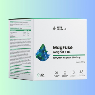 MagFuse magnesium + B6, Aura Herbals, 30 saszetek