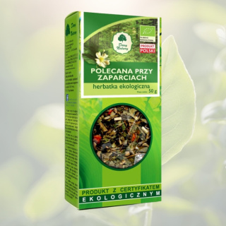 POLECANA PRZY ZAPARCIACH - herbatka ekologiczna, Dary Natury, 50g