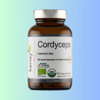 Cordyceps BIO grzyb, Kenay, 60 kapsułek vege