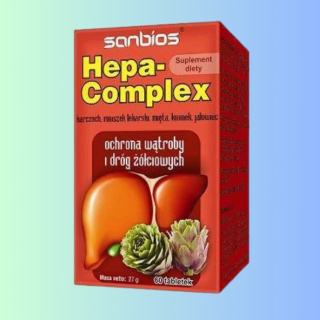 Hepa-Complex – ochrona wątroby i dróg żółciowych, Sanbios, 60 tabletek