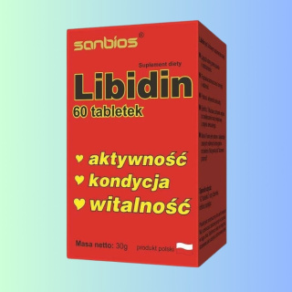 Libidin - aktywność, kondycja, witalność, Sanbios, 60 kapsułek