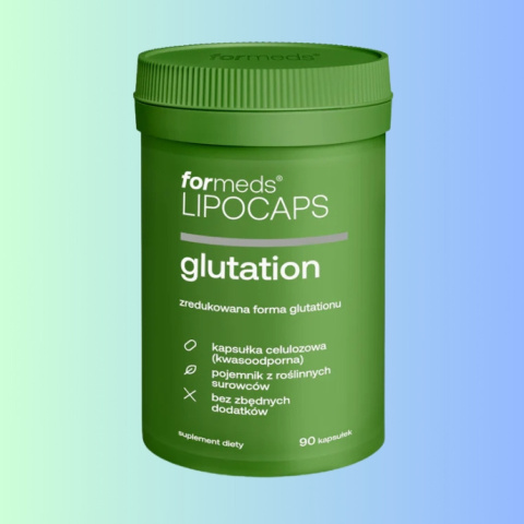 LIPOCAPS glutation - zredukowana forma glutationu, Formeds, 90 kapsułek