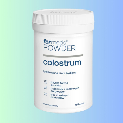 POWDER colostrum - liofilizowana siara bydlęca, Formeds, 60 porcji w proszku